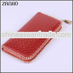 Original Design High-end Solid Imperial Patent Leather Wallet