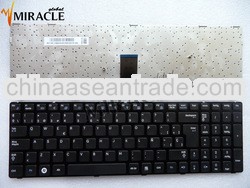 Replacement laptop keyboard for SAMSUNG R580 RV508 R528 black with frame layout SP