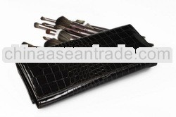 Coffee reptile case 18pcs makeup brush set eyeshadow applicator brush