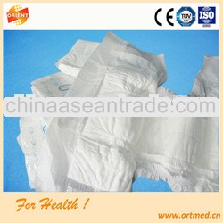 Instant absorption PE film waterproof adult incontinence diaper