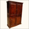 mahogany clothes closet