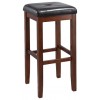 mahogany square stool