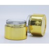 Electroplated glass bottle