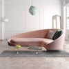 fabric golden leg cushion sofa