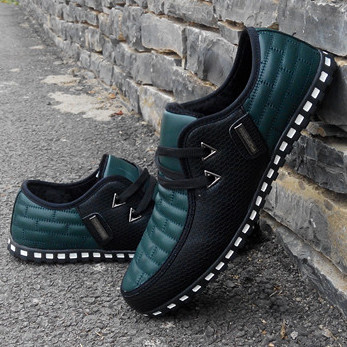 Brief fashion all-match shoes cotton-padded shoes plus wool Men shoes casual shoes breathable gommin