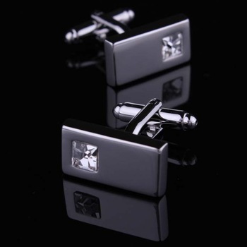 Fahion  crystal  cufflinks brass men's shirt cuff cufflinks 5 colors free shipping