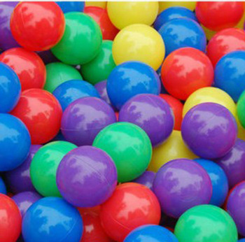 Free Shipping Wholesale 100pcs/lot Eco-Friendly Colorful Soft Plastic Tent Water Pool Ocean Wave Bal
