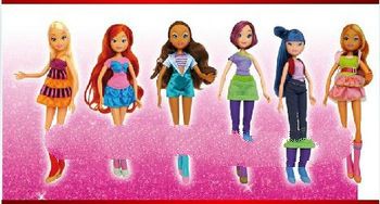 Free shipping  new authentic winx club  doll  wire joint activities within genuine pvc figure match 