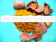 Turmeric sliced and powder