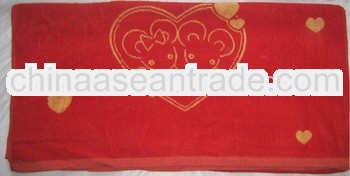 100% cotton yarn dyed jacquard washcloth