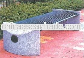 100% recycled plastic outdoor long bench without bench back