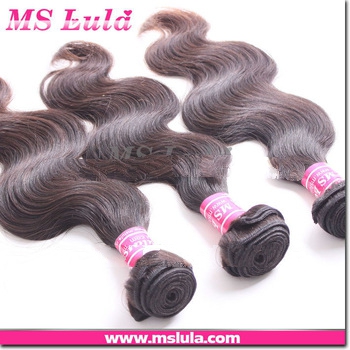 100% virgin body wave AAAAA virgin brazilian hair extension