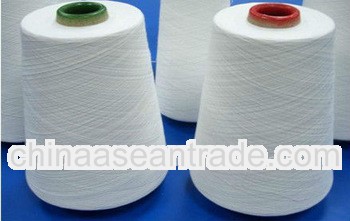 100 virgin polyester spun yarn for weaving
