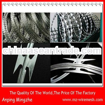100x150 PVC Coated Welded Razor Wire for hot sale