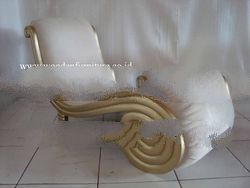 Sofa Snail Classic Golden Lounge Chair French Style Sofa Vintage Italian Furniture Antique Reproduct