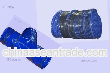 150 degree pvc roll coated ventilation duct