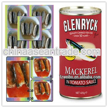 155g canned mackerel factory in brine