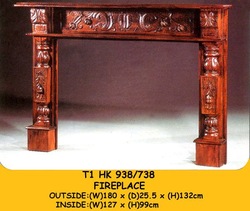 Wooden Fireplace