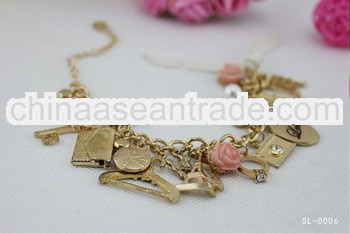 2013 Newest Factory Alloy Gold Bangle Bracelets