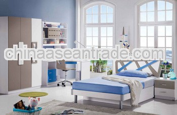 2013 clean boy's bedroom suite was made from E1 MDF board and environmental protection paint