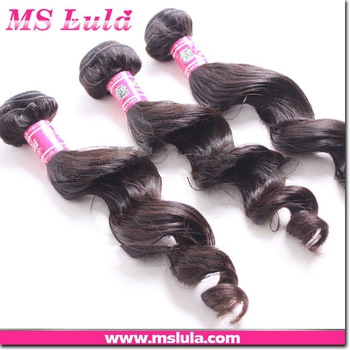 2013 new 5A grade 100% human hair weft loose wave Peruvian natural hair