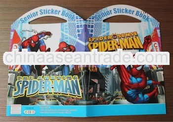 2013 the newest Eco-friendly children cartoon portable removable sticker books