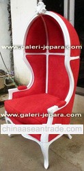 Antique Reproduction French Canopy Chair - Indoor Home Furniture