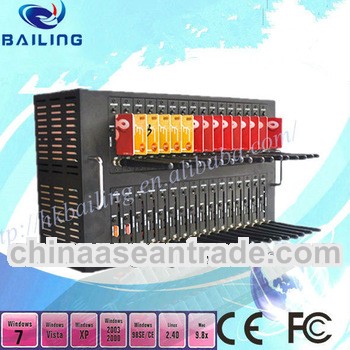 32 Port Modem Pool for SMS MMS with Wavecom Q2406 Module SMS Machine and Support STK for Mobile Rech