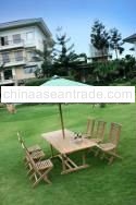 Teak Rectangular Extending Table Set code OST 003