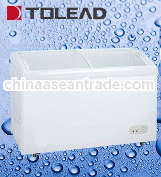 368L sliding glass door chest freezer