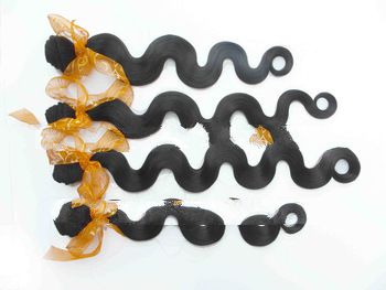3A grade cheap body wave 100% Brazilian human hair weft