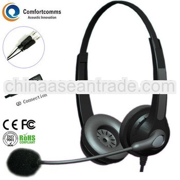 3.5mm call center computer headset with mic HSM-902NPQDJ3.5D