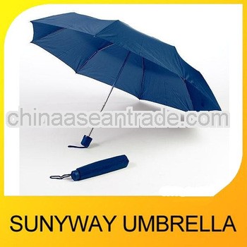 3 Folds Blue Promotion Folding Umbrella