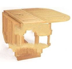 Teak Oval Butterfly Table