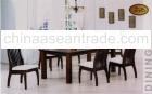 Dining Set:Solid Table & Dining Chair With Cushion Seat