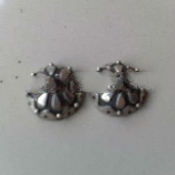 BCFMN09 - Sterling Silver Bead Cap 10mm with Antique Ornament