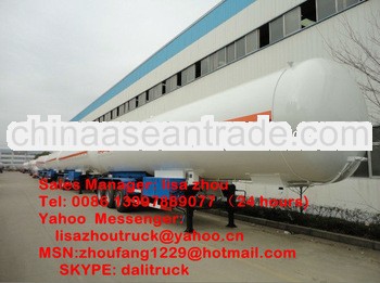 58.5 cbm 3 axles propane isobutane LPG semi trailer