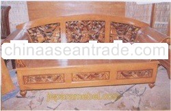 wooden sofa
