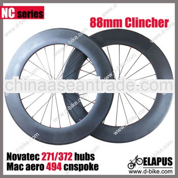700c carbon bike road wheel 88mm clincher