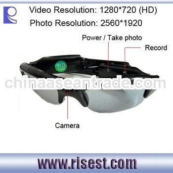 720P Motorcycle Sunglasses Video Camera Glasses