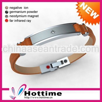 Alibaba Express Wholesale Blue Leather Wrap Bracelet