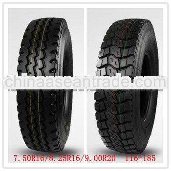 All radial truck tire 750R16,900R20,825R16 with all certificates