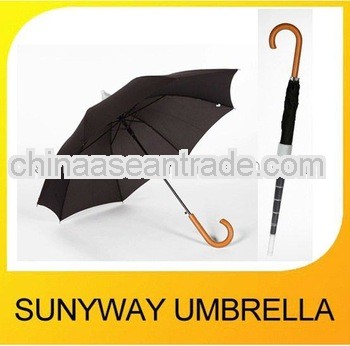 Auto-open stick umbrella with foldable plastic cover
