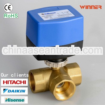 BSP 3 way motorised ball valve & electric ball valve
