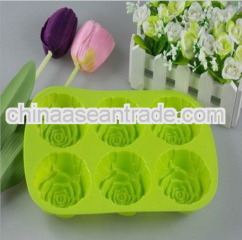 Beautiful!!!2013 Newest Style Flower Shape Silicone Ice Cube
