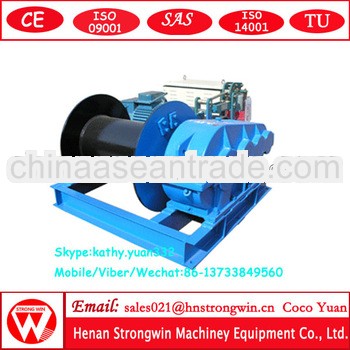 Best large tonnage slow speed winch 4x4 380v three phase from crane hometown