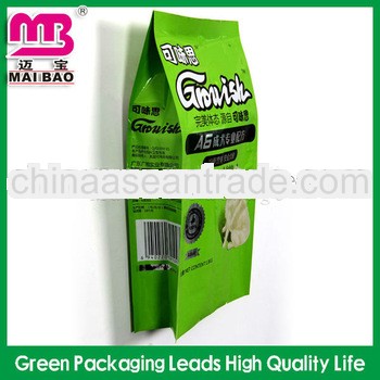 Brand logo design aluminum foil vacuum pet food packing bag for dog