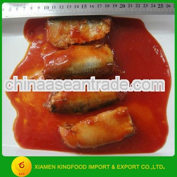 Canned fish in tomato sauce