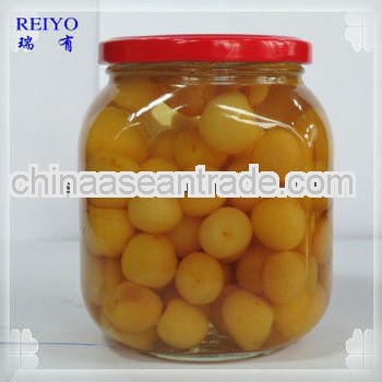 Canned jars cherries blue in syrup 4250ml in China with stem 2013