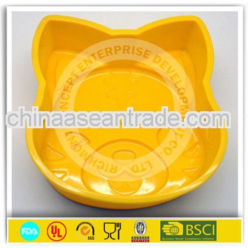 Cat shape silicone cake baking pan